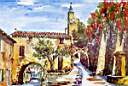 peinture village proven�al