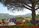 vue de notre balcon sur lles contreforts de l'Esterel