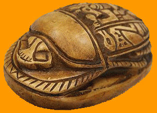embl�me de l'Egypte, le scarab�e !