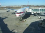 notre avion air Mauritius au d�part de Roissy