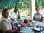 le th� sur la terrasse de Dan et Neel 
