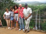 la petite troupe � Chamarel avec Dan